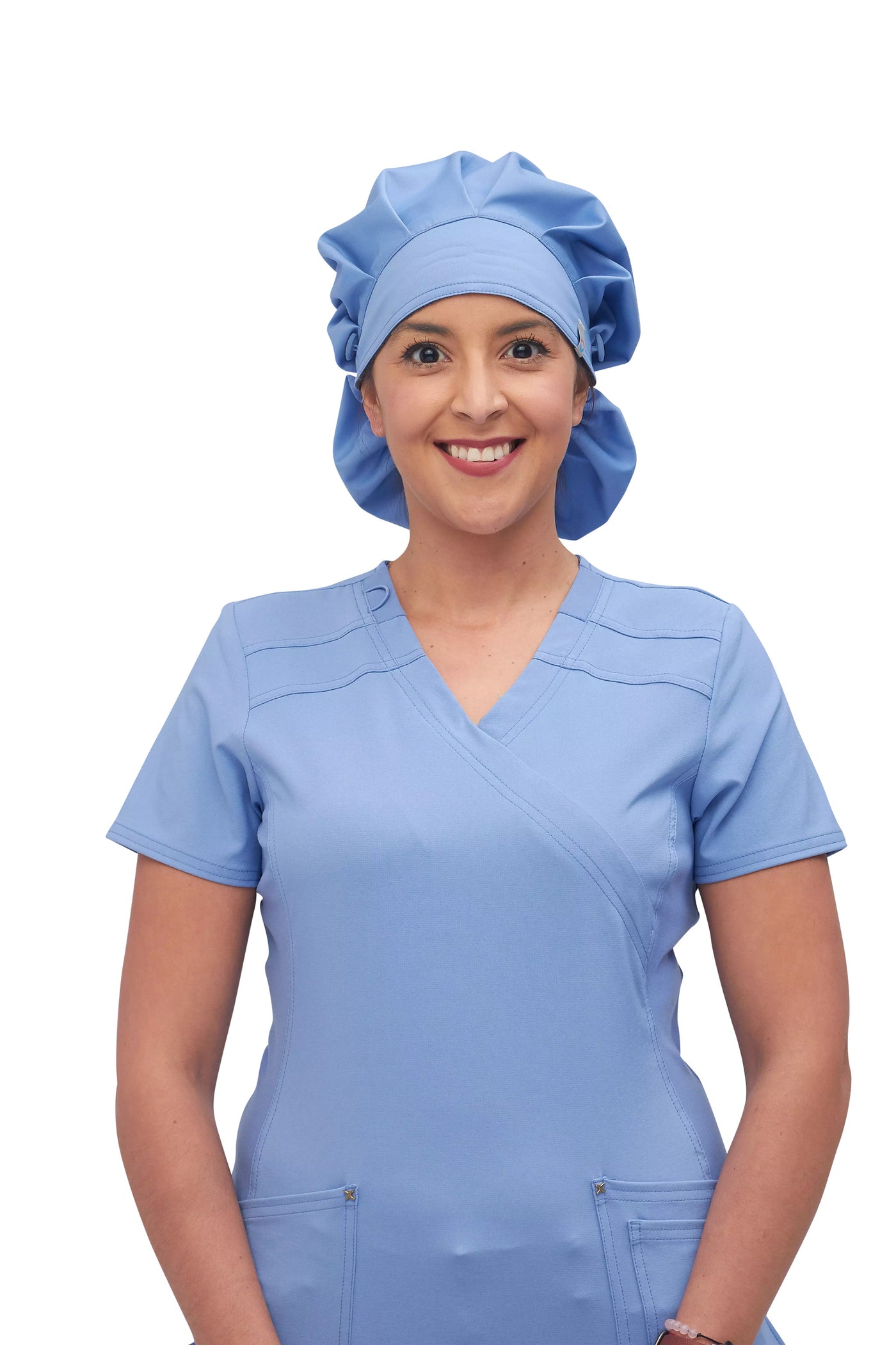 Ciel Blue - Cherokee Workwear Revolution Tech Bouffant Scrubs Hat