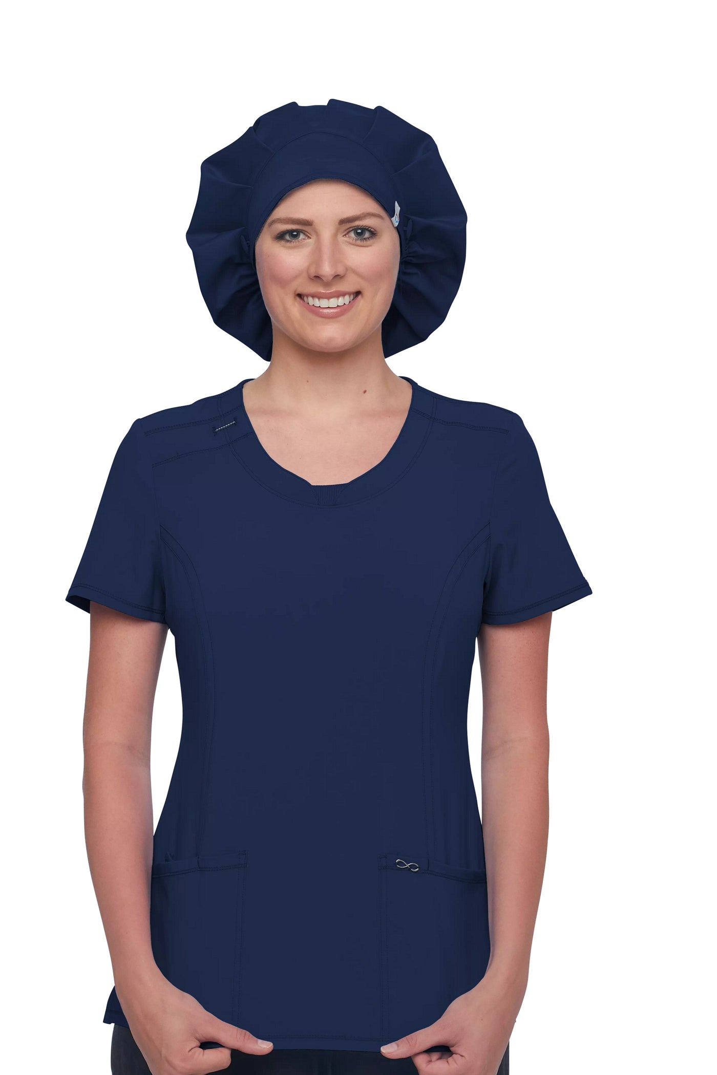 Navy - Cherokee Workwear Revolution Tech Bouffant Scrubs Hat