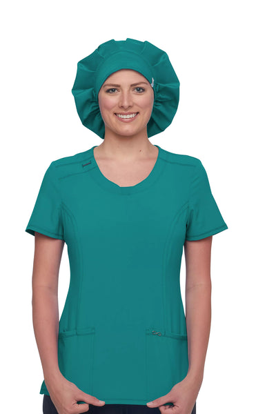 Teal Blue - Cherokee Workwear Revolution Tech Bouffant Scrubs Hat