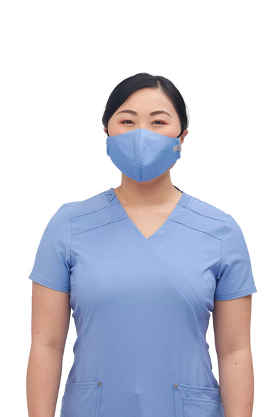 Ciel Blue - Cherokee Workwear Revolution Tech Face Covering (Pack Of 5)