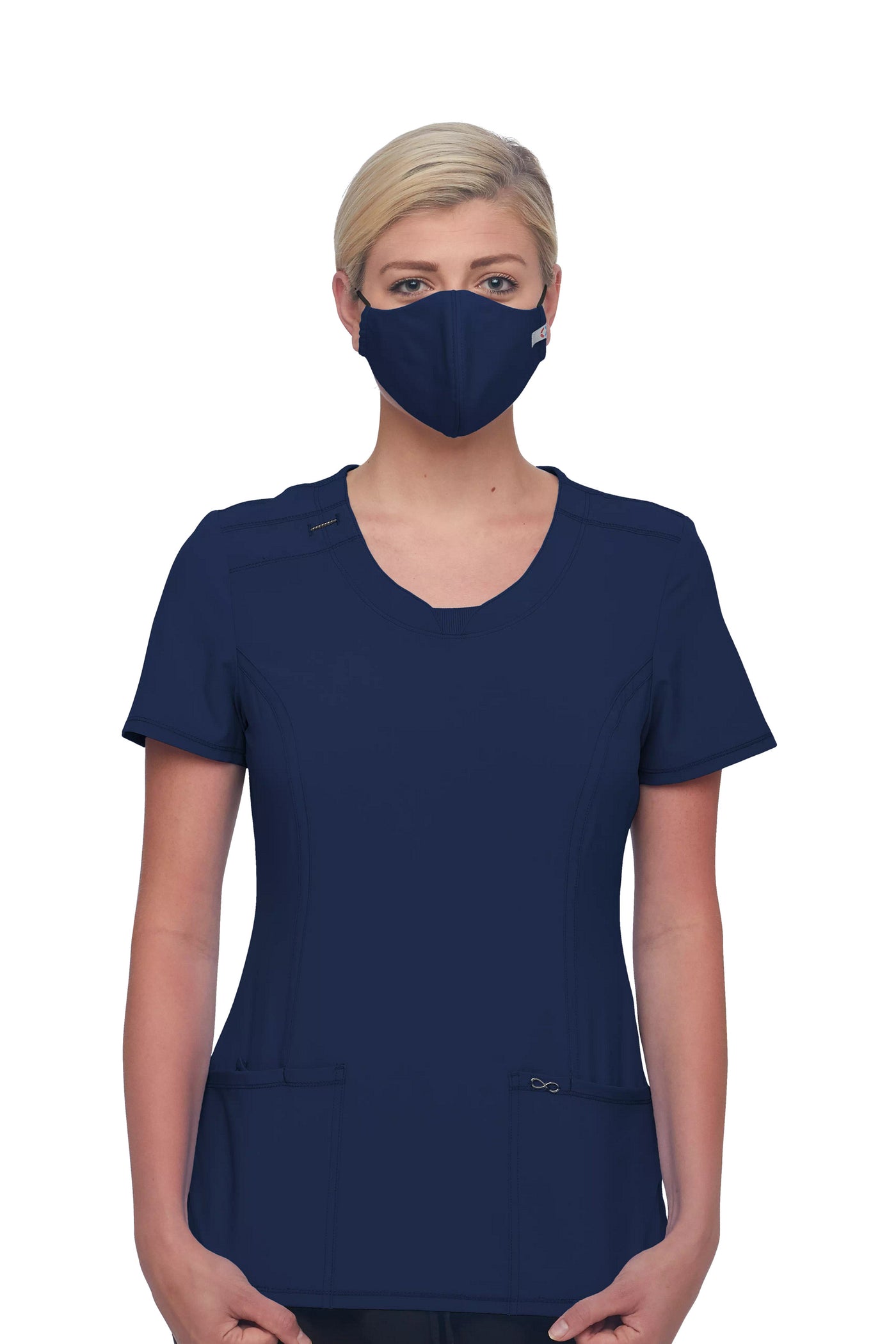 Navy - Cherokee Workwear Revolution Tech Face Covering (Pack Of 5)