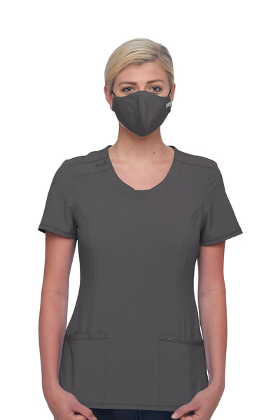 Pewter - Cherokee Workwear Revolution Tech Face Covering (Pack Of 5)