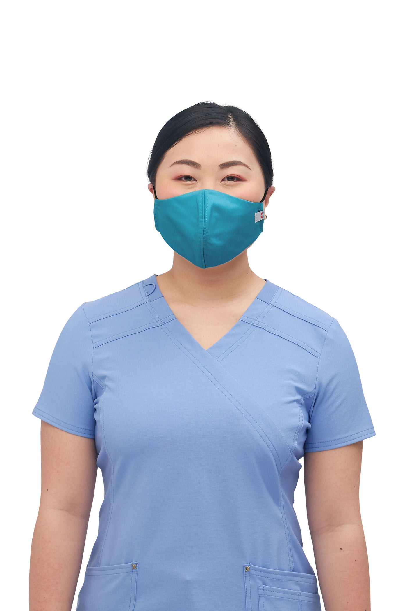 Teal Blue - Cherokee Workwear Revolution Tech Face Covering (Pack Of 5)