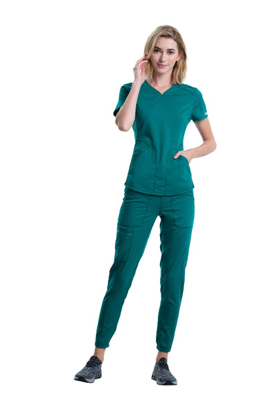Hunter Green - Cherokee Workwear Revolution V-Neck To