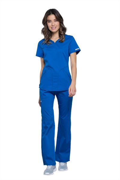 Royal - Cherokee Workwear Revolution V-Neck Top