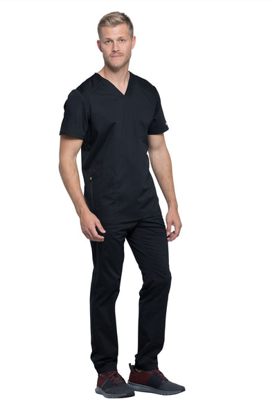 Black - Cherokee Workwear Revolution Men's V-Neck Top
