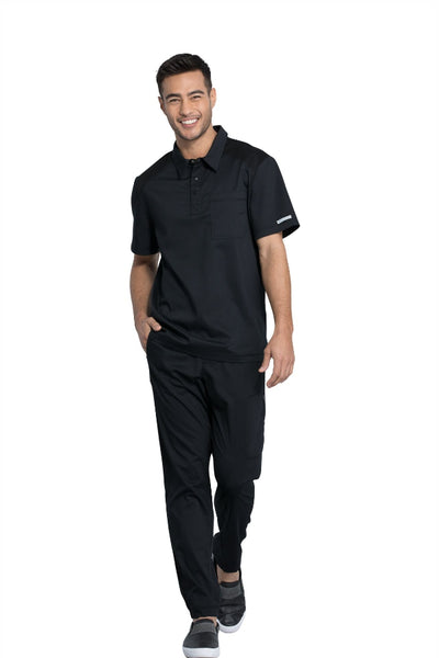 Black - Cherokee Workwear Revolution Men's Polo Shirt