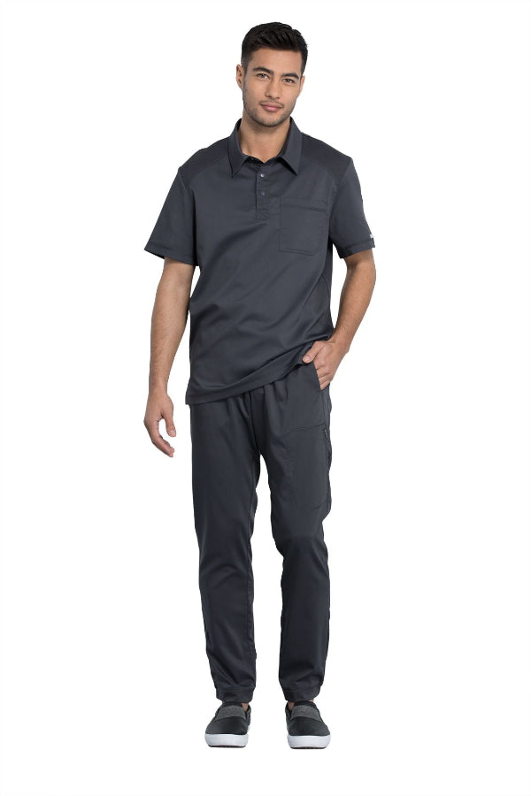 Pewter - Cherokee Workwear Revolution Men's Polo Shirt