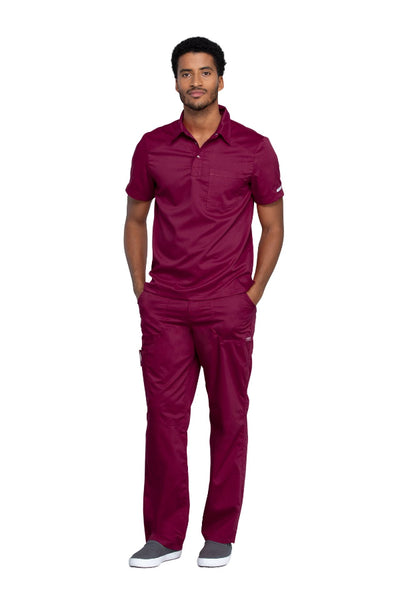 Wine - Cherokee Workwear Revolution Men's Polo Shirt