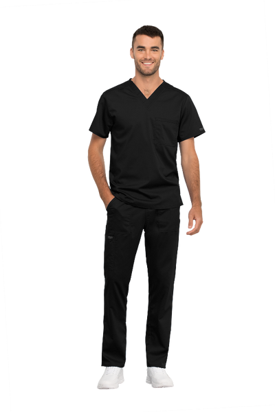 Black - Cherokee Workwear Revolution Unisex V-Neck Top