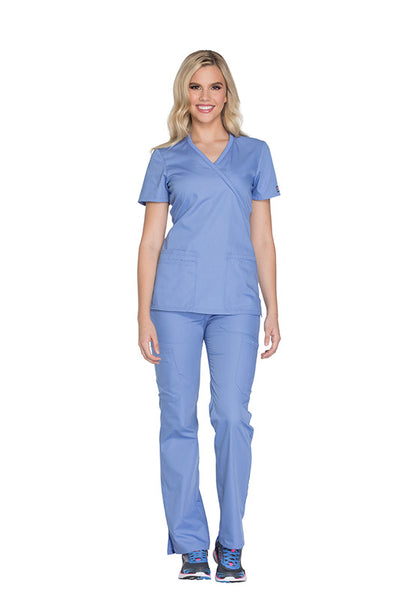 Ciel - Cherokee Workwear Originals Mock Wrap Top