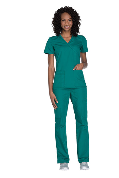 Hunter - Cherokee Workwear Originals Mock Wrap Top