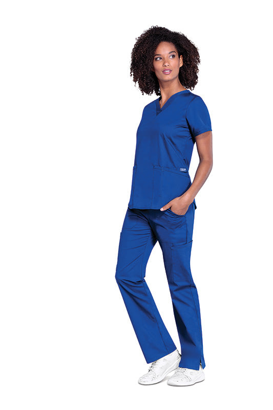 Galaxy Blue - Cherokee Workwear Professionals V-Neck Top