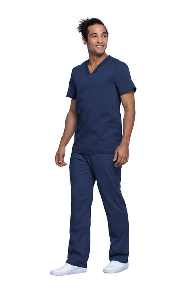 Navy - Cherokee Workwear Revolution Tech Men's V-Neck Top