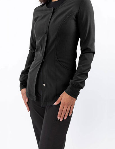 Black - Green Town Zinnia Warm Up Jacket