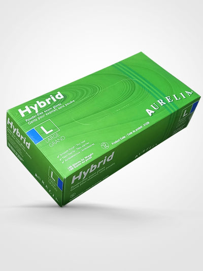 Aurelia Hybrid Powder Free Nitrile/Vinyl Blend Gloves